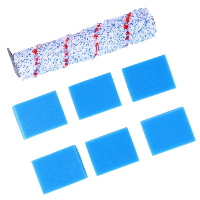 Brush Roller Filter Sponges Set for HF10E‑01 Vacuum Cleaner Part