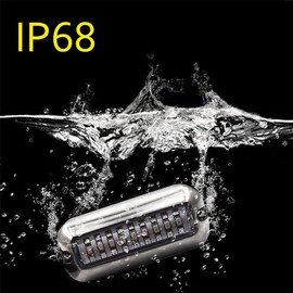 Blue 27 50W Underwater Marine Transom Lights - 316 Stainless Steel Pontoon Transom Lights for Fishing Night Use