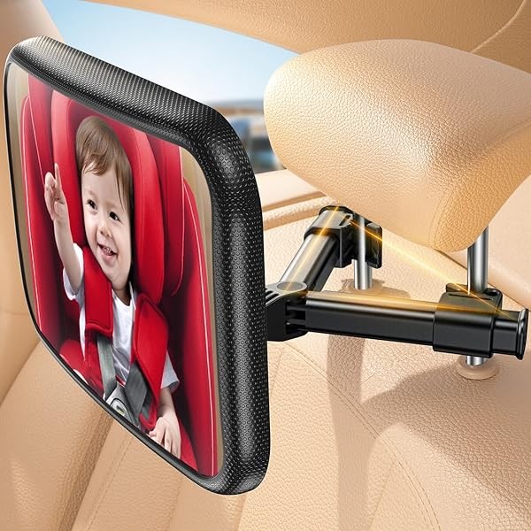 Lamicall Baby Car Mirror for Backseat - [2025 Safest Triangle