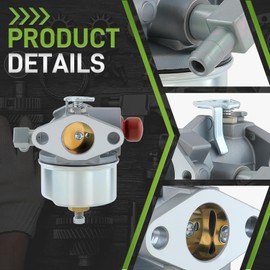 Carbbia 632795A Carburetor + Primer Bulb for Tecumseh 632046A 632078A 632099 TVS90 TVS105 TVS115 TVS120 TVS75 TVS100 ECV100 Engine Craftsman 4.5HP 5HP Craftsman Eager 1 Lawnmower