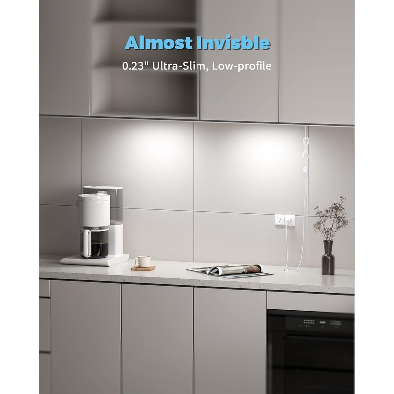 ASOKO HOME Dimmable Wired Under Cabinet Lighting - 2 Pack