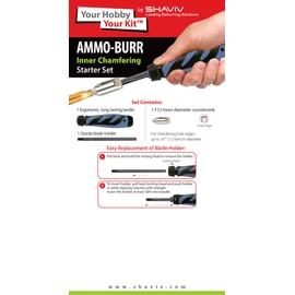 SHAVIV Ammo Burr Series: Inner Chamfering Shell Deburring Set