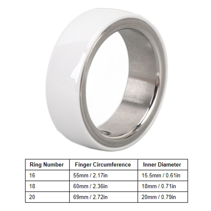 Smart Ring Multifunction Sleep Temperature Monitoring Pedometer 23mah Health Tracker