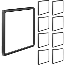 Stayofa 12inch 28W LED Flush Mount Ceiling Light,Square 3200LM 6000K White Slim Flat Panel Lighting Fixture,Black Shell Modern Surface Ceiling Lights for Bedroom,Kitchen,Living Room (Black-8Pack)