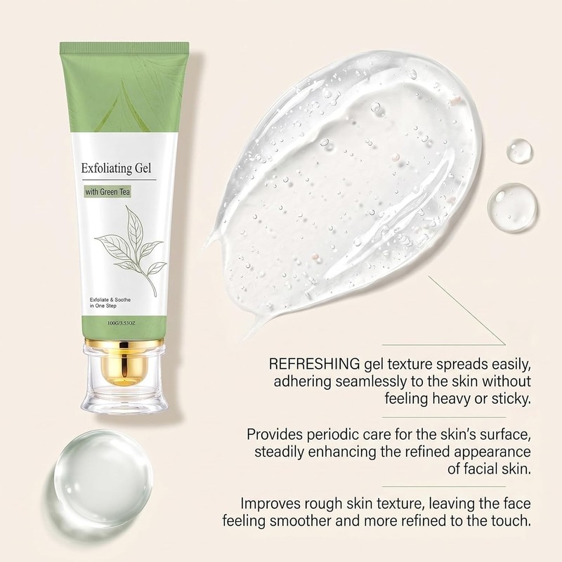 Gel Exfoliante Facial Triple Enzima Té Verde 3 Unidades CMEXL02