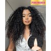 Urbeauty Pink Mango V Part Curly Wig for Black Women
