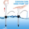 EMVANV Caravan Sink Hand Pump, Hand-Operated Drum Pump, Caravan Sink