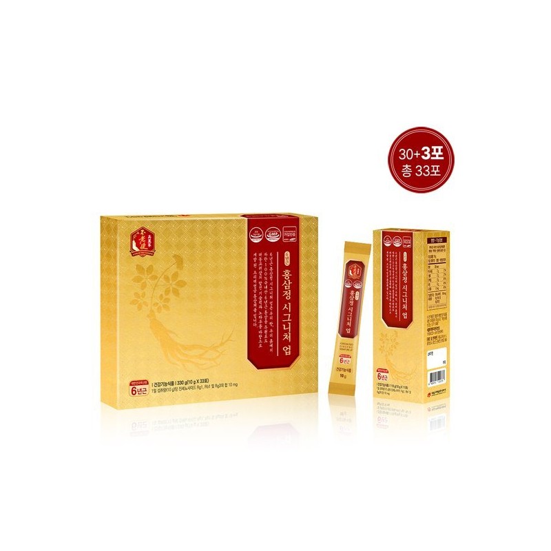 Bul-logun 6년근 홍삼정 시그니처 업(10g x 33포) 진세노사이드10mg 건강기능식품 6-Year-Old