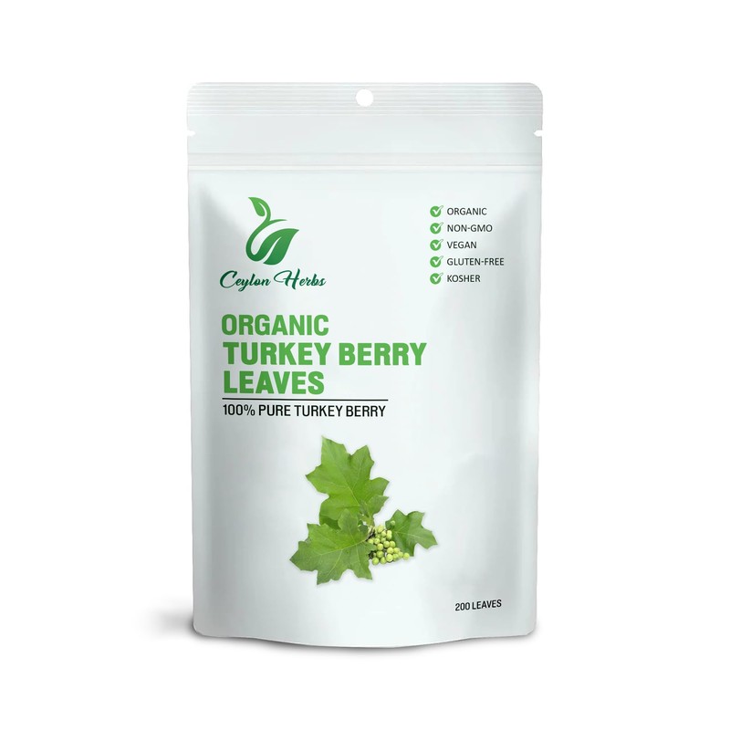 100g Turkey Berry Leaves r - Healthy, Well-Cleaned, Dried Organic
