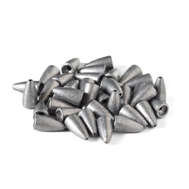 DUKES 40pcs 10g 40pcs Texas Rig Sinker Worm Sinker Bullet Weight Bass Ajing Mebaling 10g 40pcs