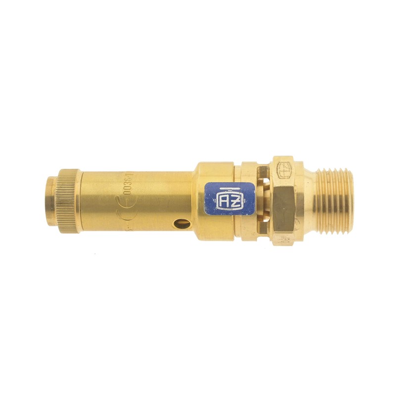 TÜV Safety Valve G 1/2 Inch (DN8), 3.50 Bar, Brass