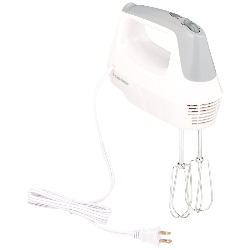 BLACK+DECKER Lightweight Hand Mixer, White, MX1500W
