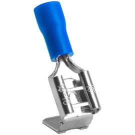 Heschen male multi-stack disconnector spade crimp terminal, PBDD2-250, AWG 16-14, blue 100 pcs