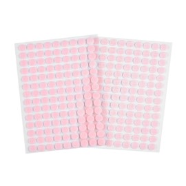 cyclingcolors Klettband Selbstklebend Klettverschluss Selbstklebend Runden Klebepads Doppelseitig Wiederverwendbar 126 Paar 10mm, Hellrosa
