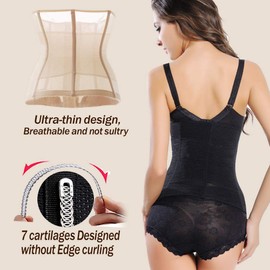 NAEDIKUS Postpartum Belt Recovery Belly Band Support Girdle Shapewear Body Shaper,Invisible Comfy Postpartum Belly Wrap Band Black