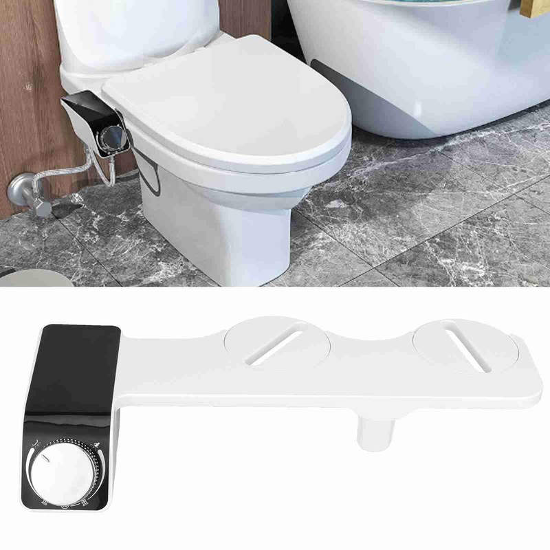Bidet Toilet Seat Attachment NonElectric Dual Nozzle Adjustable Pressure SelfCleaning(G9/16