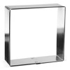 Foose Brand Square Cookie Cutter 4 in, Tin Plate Steel,