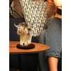 Yak Table Lamp Lighted Calf Animal Desk Light Ornament for