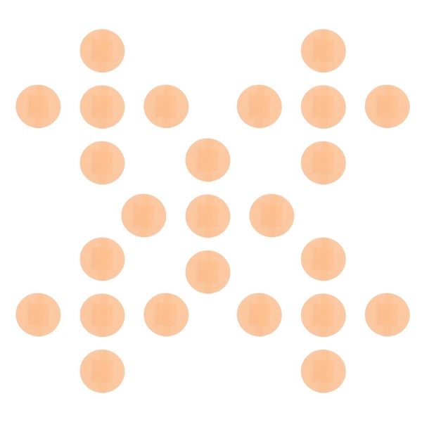 KOMBIUDA 200pcs Sticker Hemostasis Patch Round Mini Breathable Plasters Circle