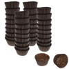Cybrtrayd 1000 Count No.4 Glassine Paper Candy Cups, Brown