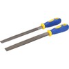 2pc Metalworking Metal Engineering T12 Files Half Round + Flat