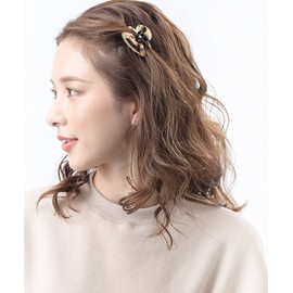 Vingtaine H7461-BE- Tortoise Shell Hair Claw Patterned Hair Clip Marble Simple Gift