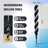 1-1/5"x 12" Auger Drill Bit for Wood,Hex Shank Tri Flute