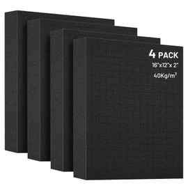 FoamJoy 4 PCS 16x12x2 Inch Pick and Pluck Foam Inserts for Cases - Professional-Grade Tool, Game Box & Drawer Organizer
