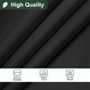 UFRIDAY Black Fabric Shower Curtain Liner 72 x 72 inches