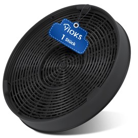 VIOKS Carbon Filter for Cooker Hood 196 mm Diameter Replacement for Electrolux 902979357/8 50290659007 Franke 112.0016.755 Bosch Siеmens 00748732 DHZ5316 LZ55651 Miеle 65329 71 DunstExtraction Filter
