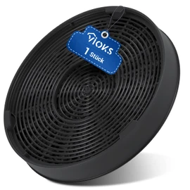 VIOKS Carbon Filter for Cooker Hood 196 mm Diameter Replacement for Electrolux 902979357/8 50290659007 Franke 112.0016.755 Bosch Siеmens 00748732 DHZ5316 LZ55651 Miеle 65329 71 DunstExtraction Filter