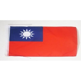 AZ FLAG Taiwan Flag 18'' x 12'' cords - Taiwanese SMALL flags 30 x 45cm - Banner 18x12 in