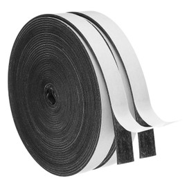 PATIKIL Weather Stripping Door Seal, 2 Roll 5m/16ft Sealing Foam Tape Single Sided Strip for Window Door Insulation, Black (3/8 Inch x 1/16 Inch x 16Ft)
