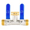 EJW 2 Way Faucet Splitter,Double Hose Connector,Garden Hose Splitters, Hose