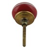 Freak Scene Shabby Chic Ceramic Furniture Knob Red / White