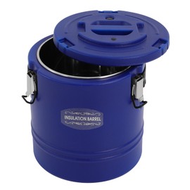 Gdrasuya10 Insulated Soup Container Commercial Food Warmer for Hot or Cold Food 15L/15.85Qt Insulated Bucket for Hot or Cold Food Storage Restaurant Canteen Home Party Lunch (15L Blue)