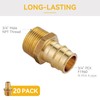 GUOFIS 20 Pack PEX-A Fittings,3/4""x 3/4"" Pex-a Expansion Male NPT
