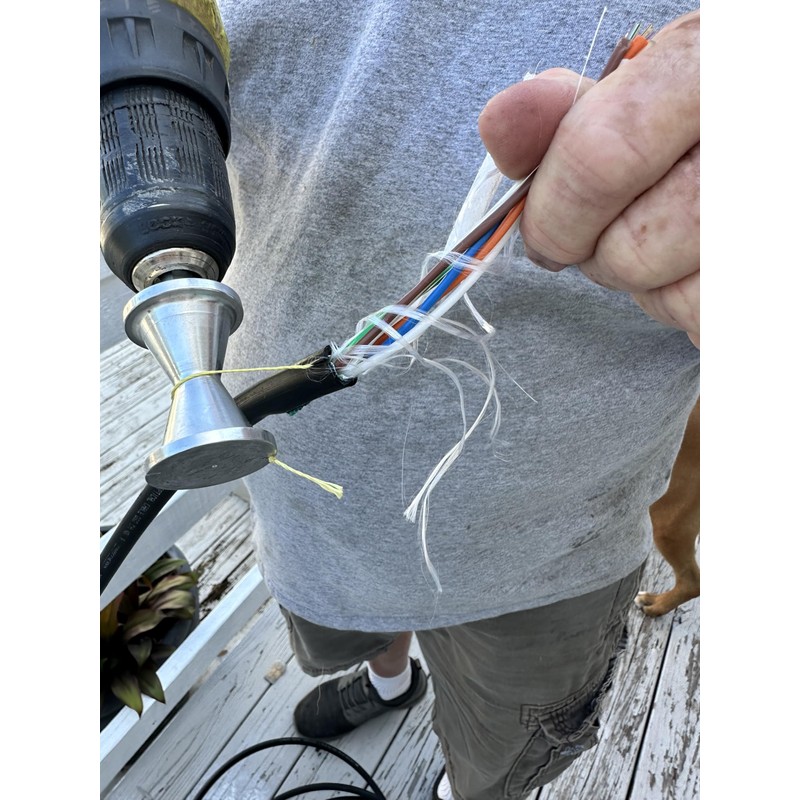 Generic Fiber Optic Rip Cord Tool, Silver