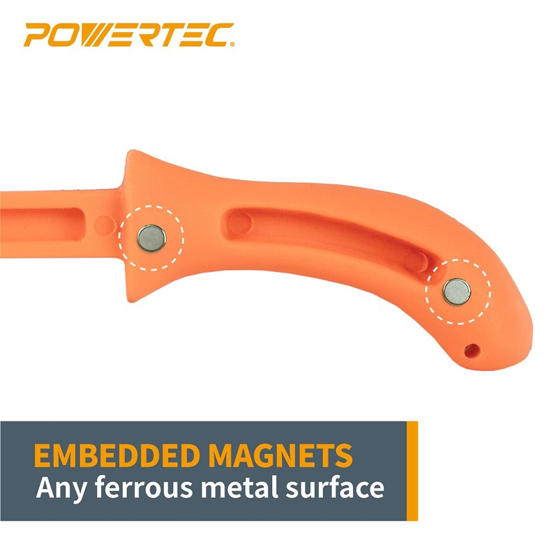 POWERTEC Magnetic Push Stick. Fits Table Saw, Router Table, Jointer.