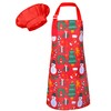 Kids Apron and Chef Hat Set, Girls Boys Adjustable Chef