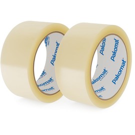 Pakomat Super Parcel Tape 2 Rolls Transparent – Packaging Tape for Parcels, Boxes, Moving & Shipping | Rolls Parcel and Packing Tape