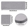 Water Absorbent Diatomite Coasters, Pack of 4, Grey Diatomite Absorbent