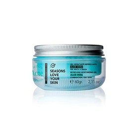 Seasons Love Your Skin Gel de Aloe Vera Hidratante 60 g | Gel Facial Refrescante | Hidratación para Piel Mixta y Grasa
