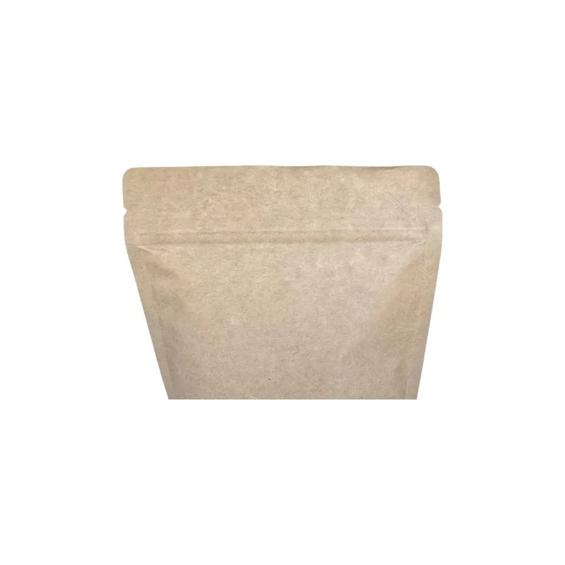 100 Bolsas Kraft Stand Up Con Zipper 1kg Para Café