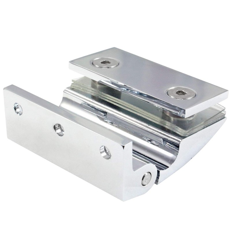 Di Vapor (R) 90 Degree Wall Mounted Shower Door Glass
