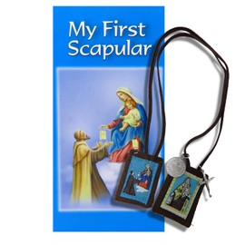 Needzo My First Scapular Pack, regalo católico de confirmación y primera comunión para niñas y niños, escapulares para niños y adolescentes