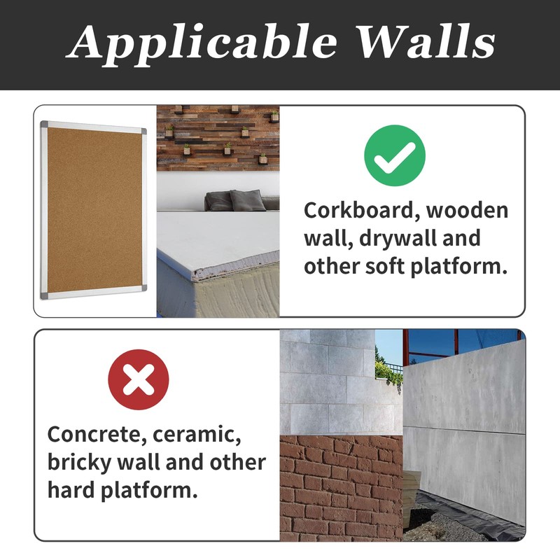 Rierdge Picture Hanging Nails Pin Hooks Push Pin Hangers, 20