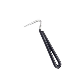 Horse donkey hoof care pick with rubber handle grooming Horse shoe cleaning repair ferrier tools (Black)