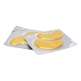 12 Parches Para Ojos Colágeno Hidrogel 24k Elimina Ojeras                                                                                             