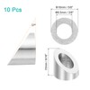 uxcell 10 Pcs 3/8" 37 Degree Angle Beveled Washer, T316